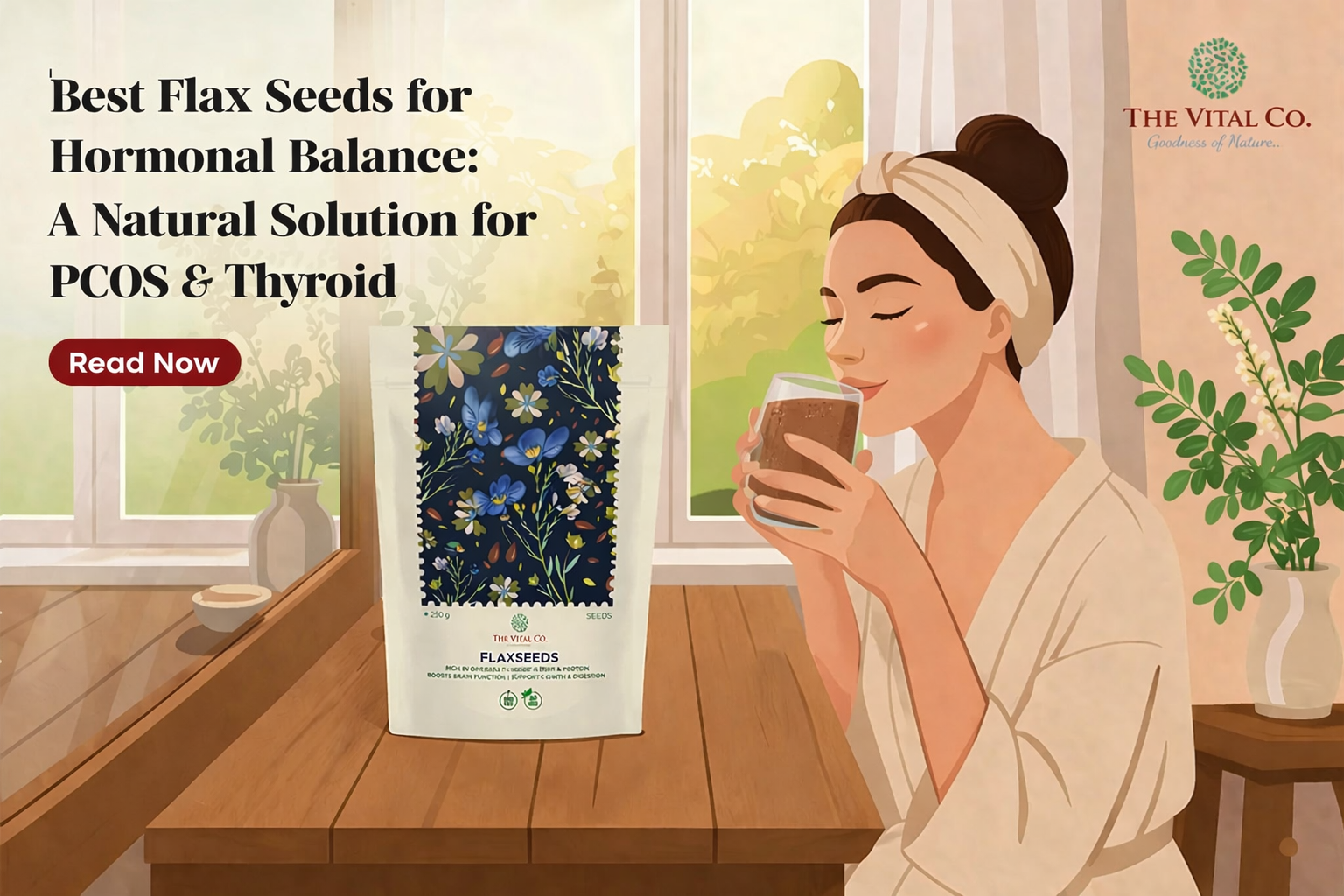 Best Flax Seeds for Hormonal Balance: A Natural Solution for PCOS & Thyroid