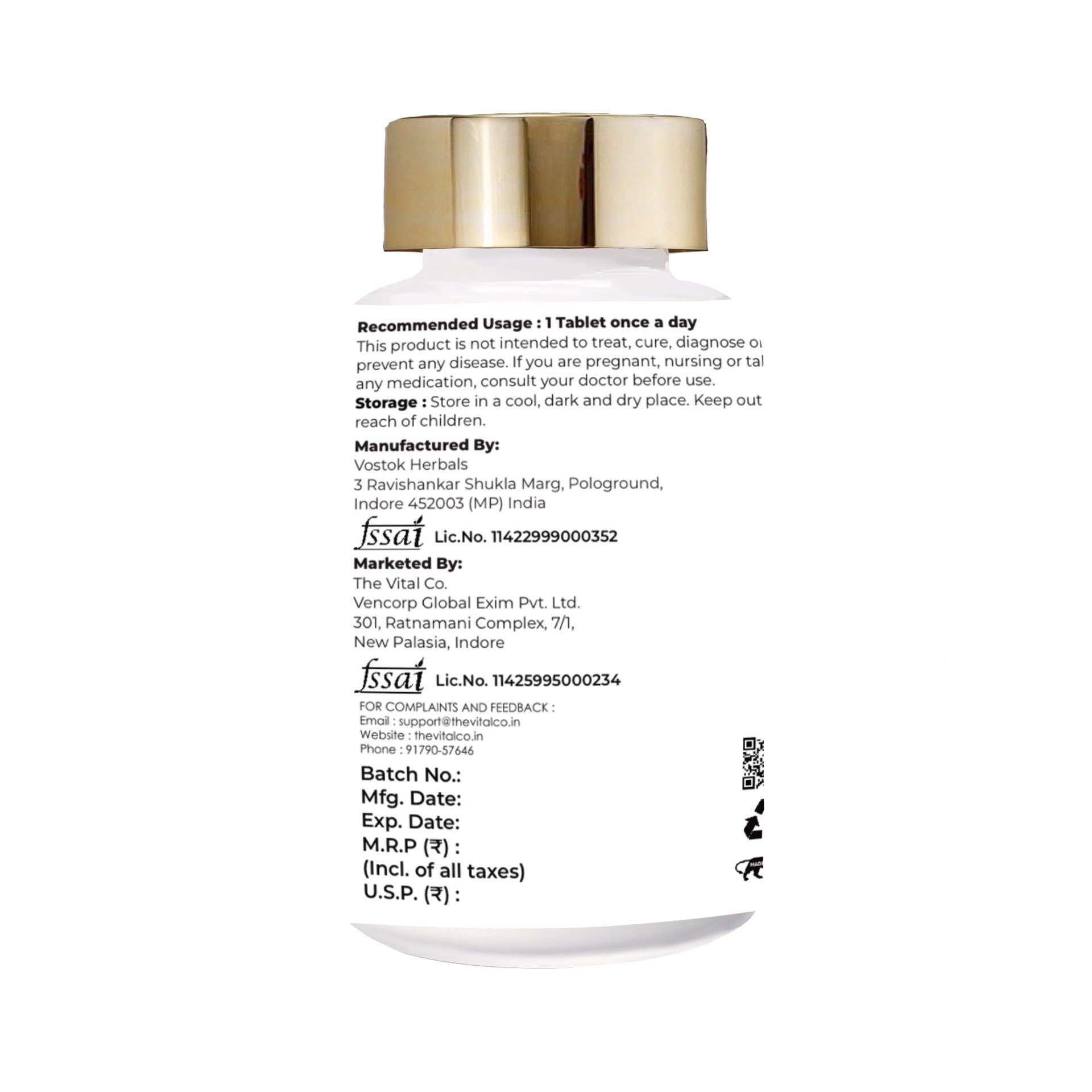 Vitamin D3 600 IU + K2 Tablets