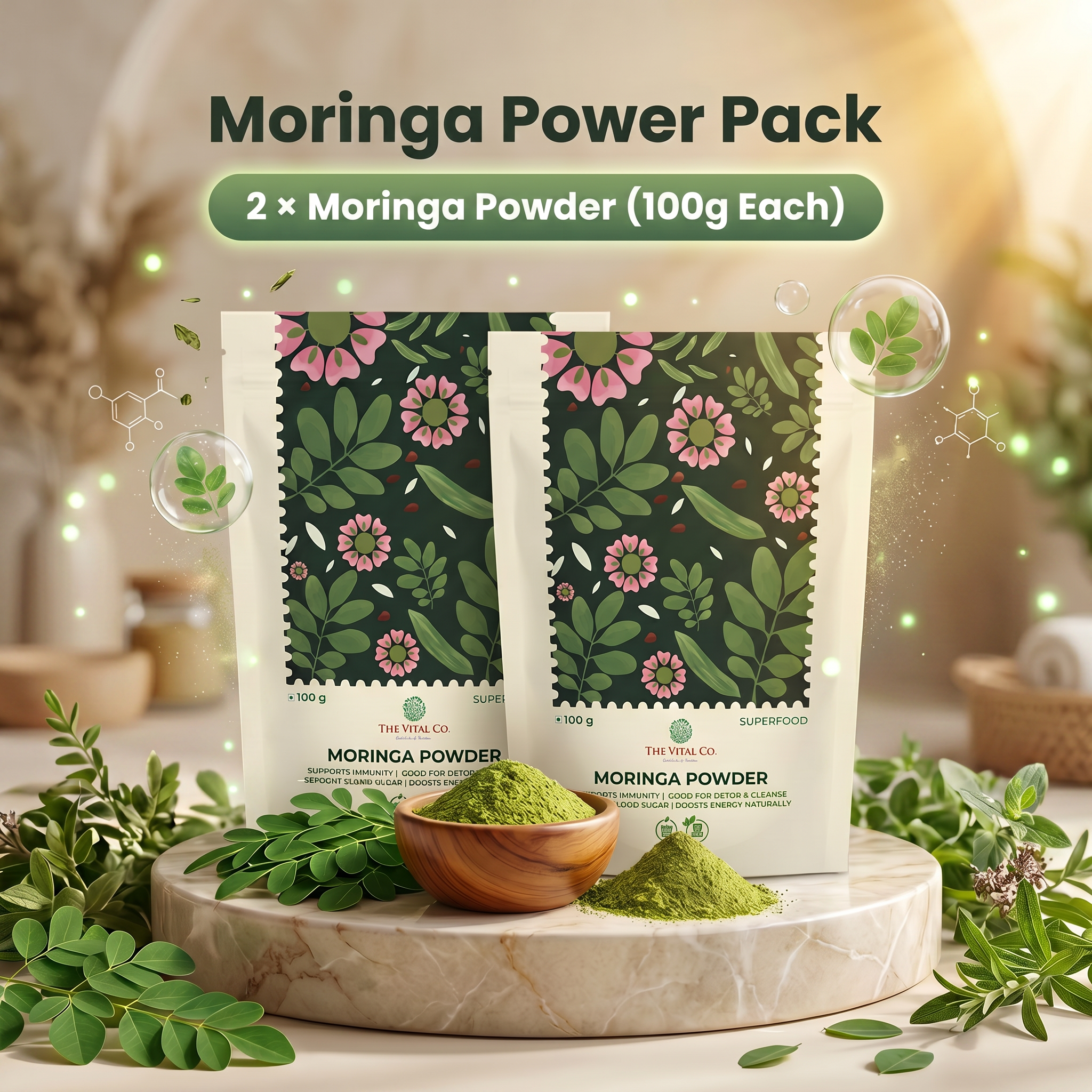 Moringa Power Pack of 2 - 100 Gms Each