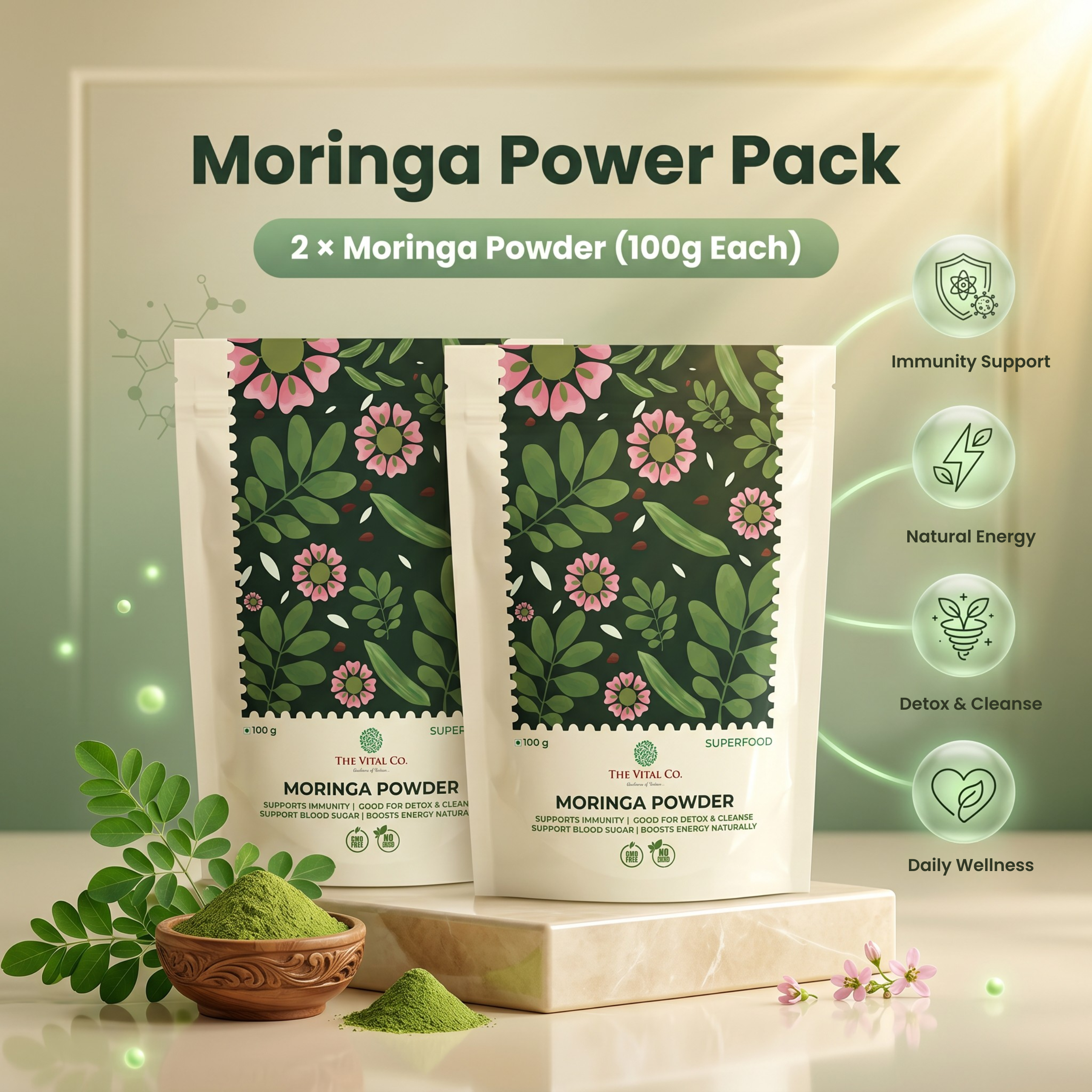 Moringa Power Pack of 2 - 100 Gms Each